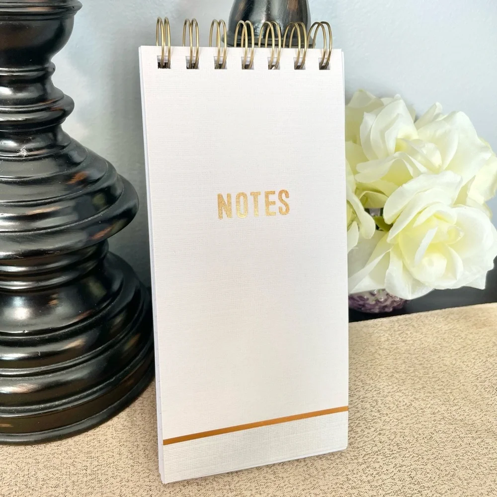 NWT Hardcover SHINE BRIGHT Gold Foil Notebook/Journal Notepad Stationery Bundle